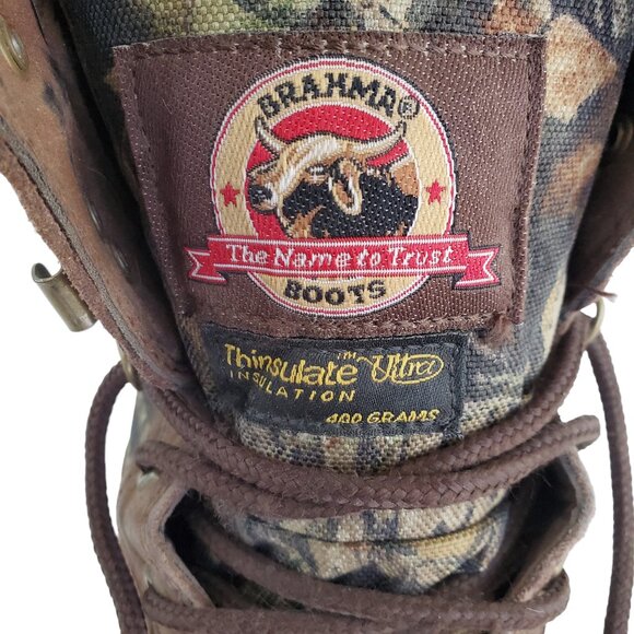 Brahma Hunting Boots Men's 10 Thinsulate Ultra Insulation 400 Gram Camo Lace - Picture 3 of 15